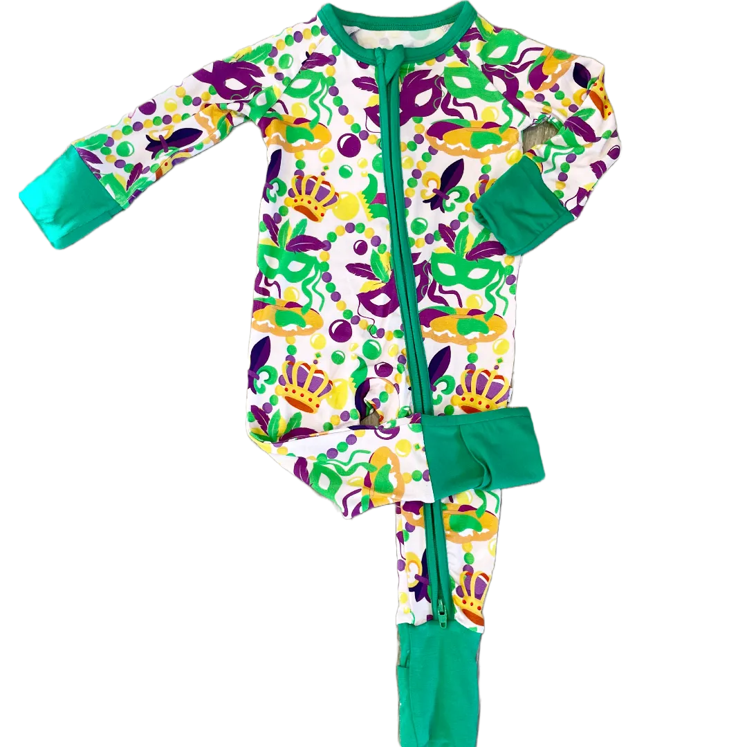 My Hometown Baby - Throw Me Something Mister! Premium Bamboo Mardi Gras Zippy