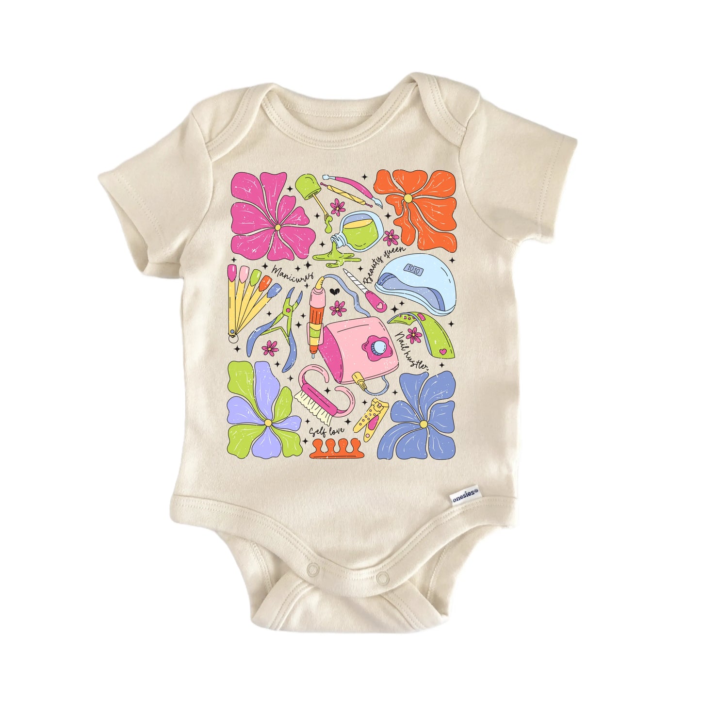 Nail Tech Technician Newborn Baby Onesie® Onesie®