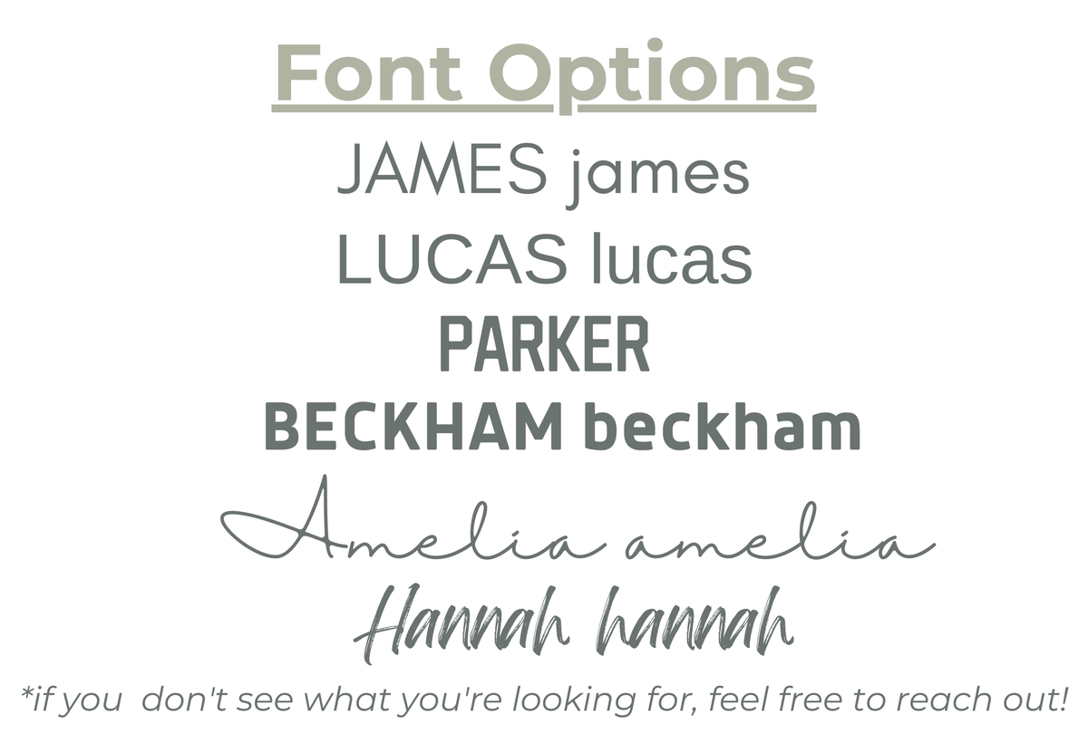 Custom Canvas Name Banner