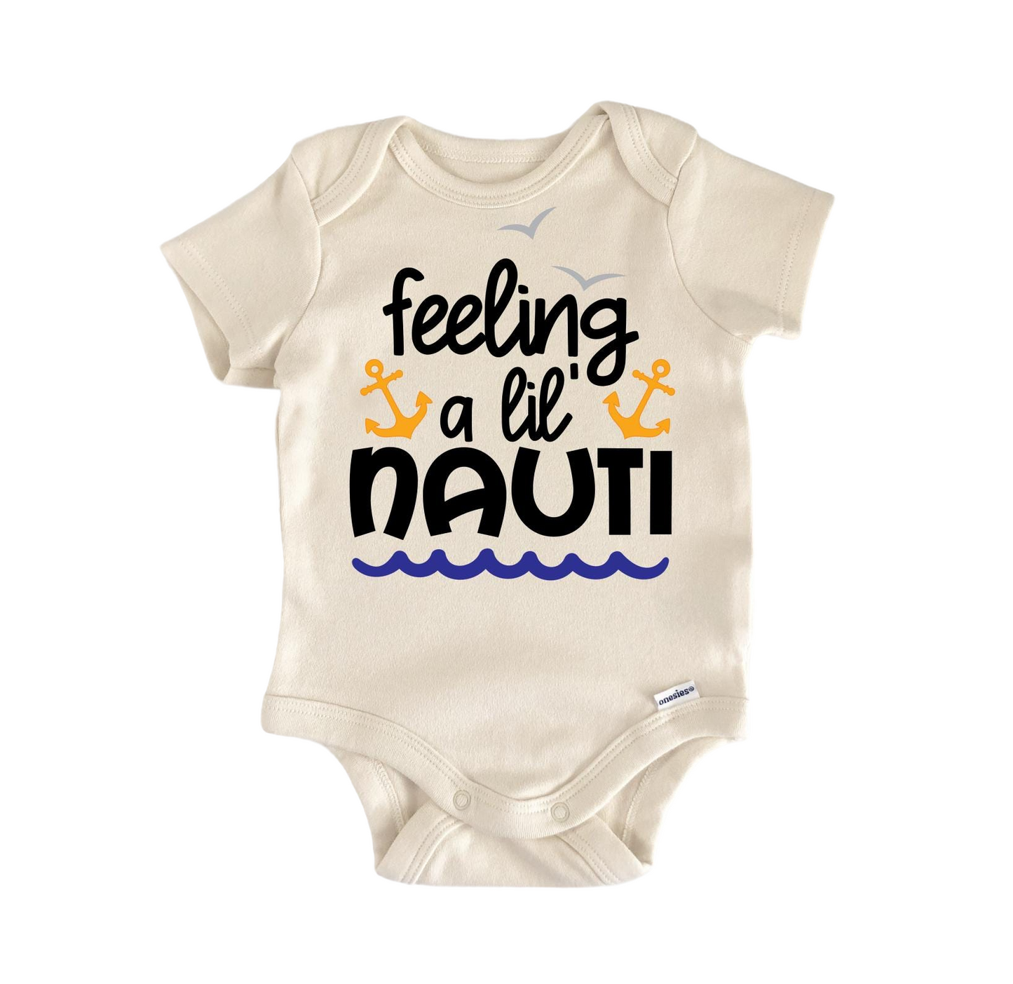 Nautical Boat Nauti Newborn Baby Onesie® Onesie®