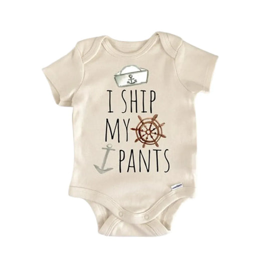 Nautical Summer Beach Newborn Baby Onesie®
