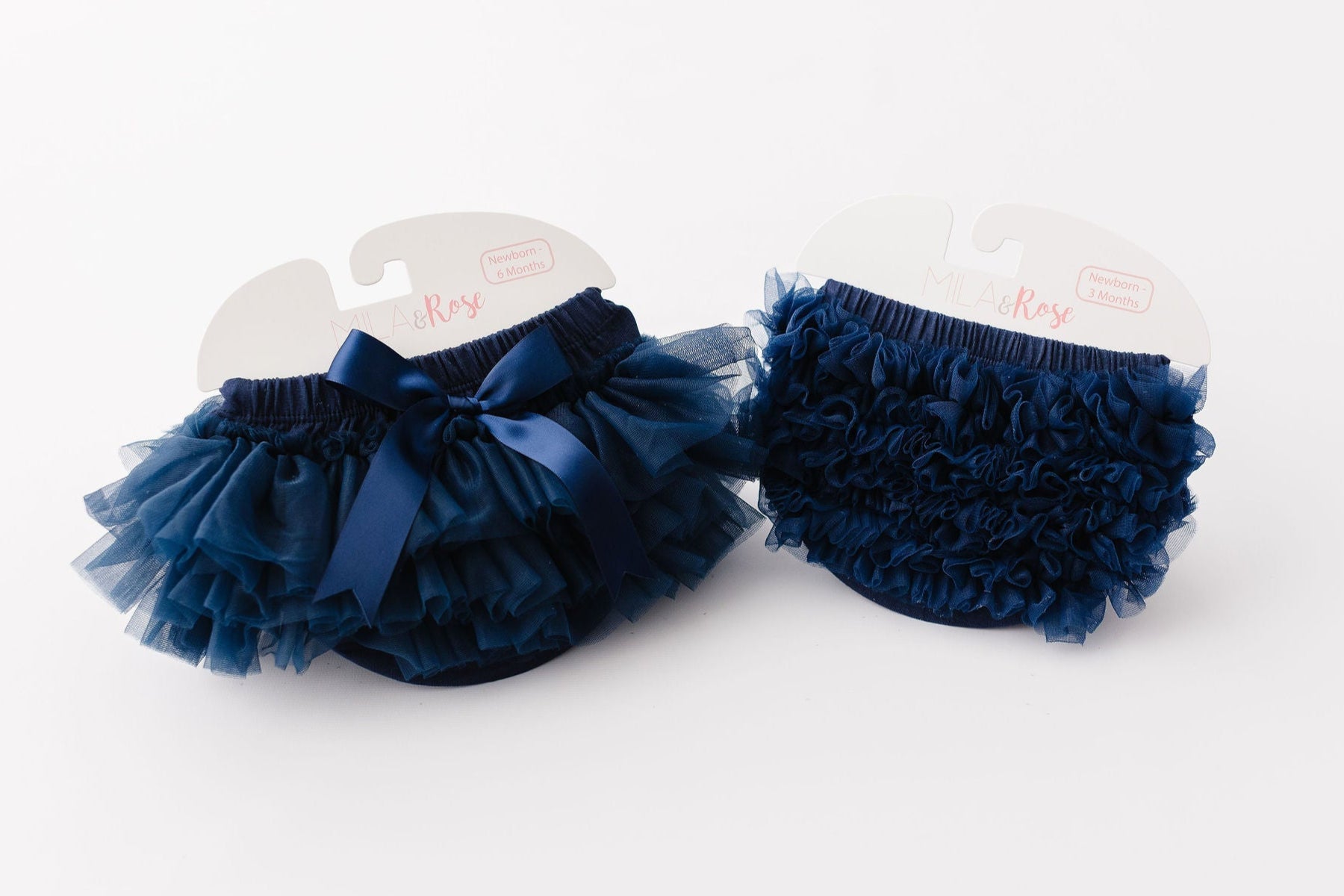 Navy Blue Ruffle Tutu Bloomer - detail view