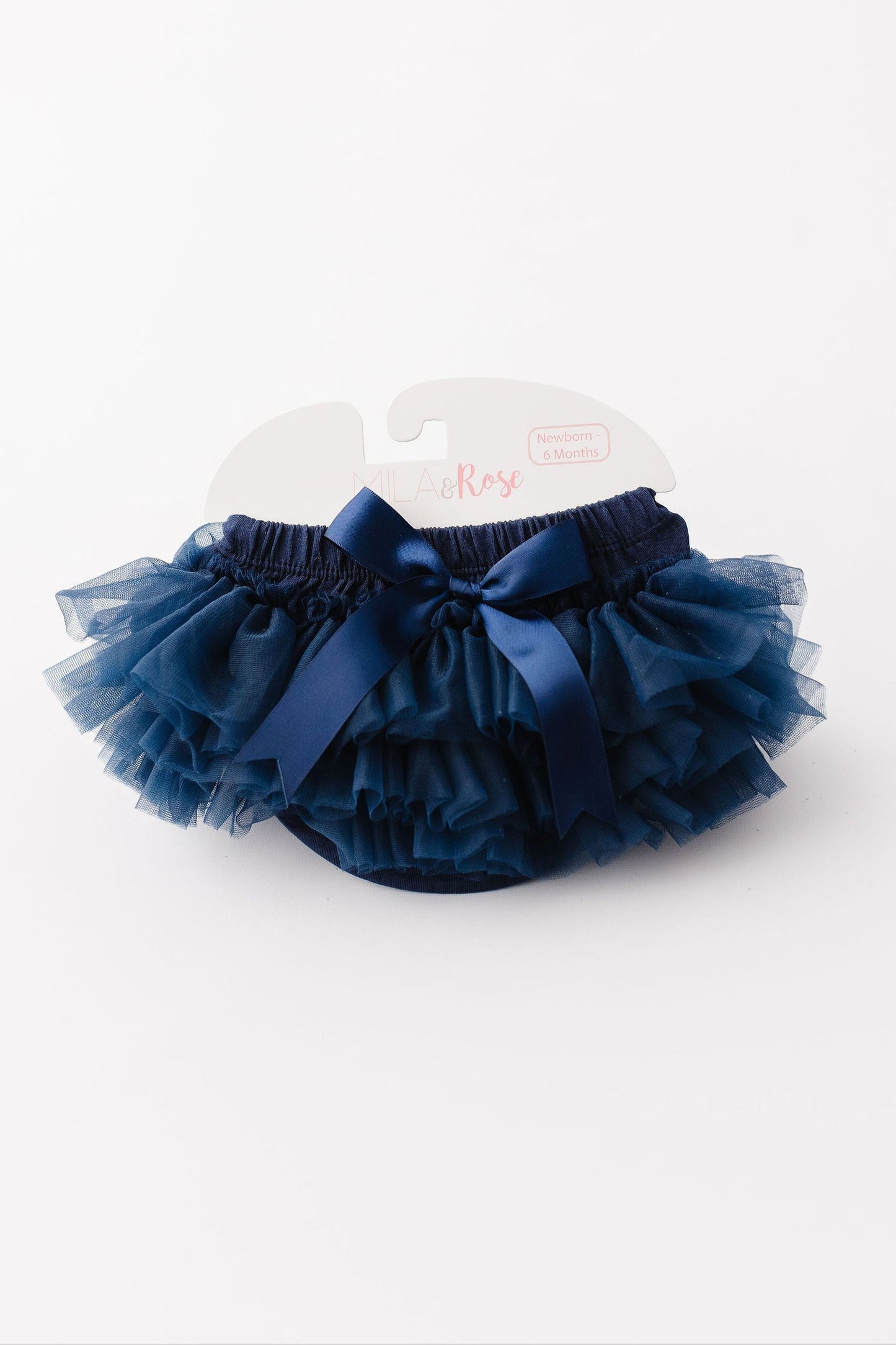 Navy Blue Ruffle Tutu Bloomer - front view