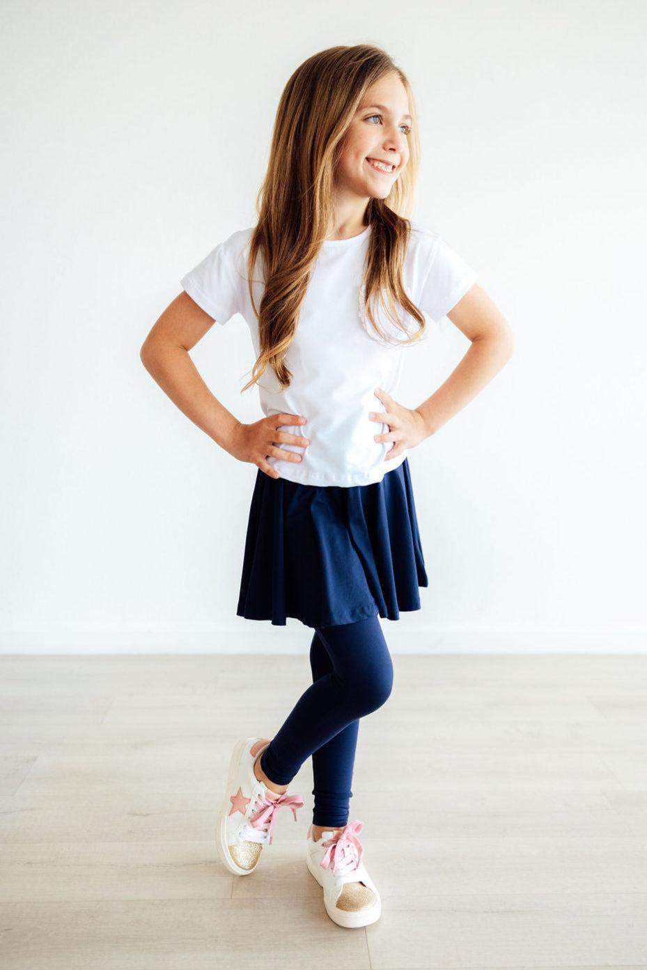 Navy Twirl Skegging