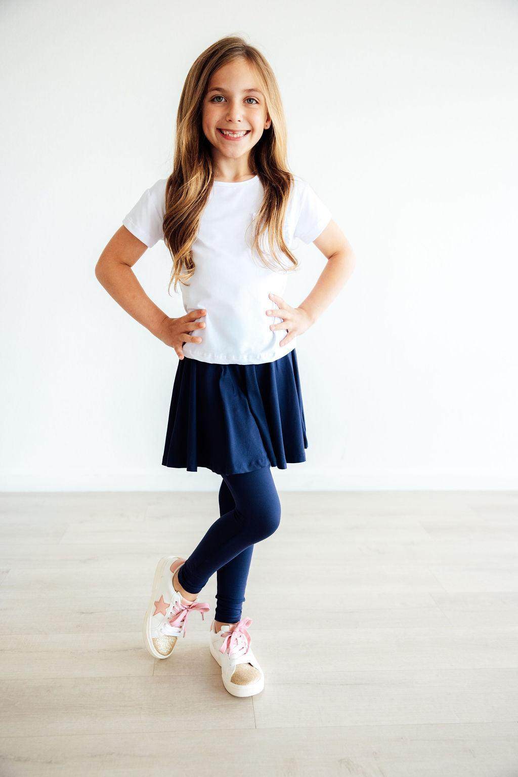 Navy Twirl Skegging