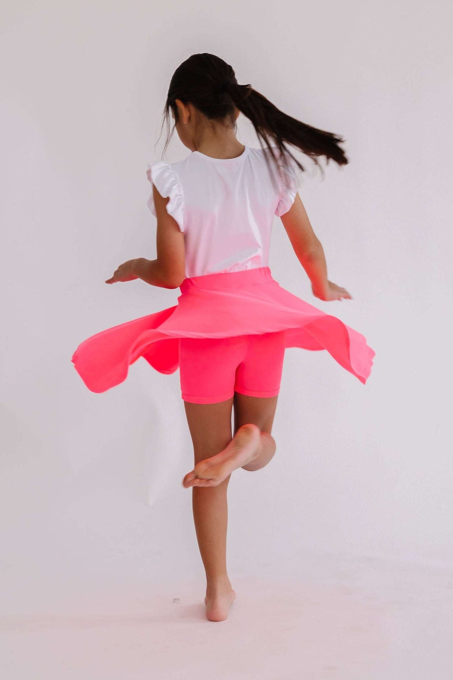 Neon Pink Twirl Skort