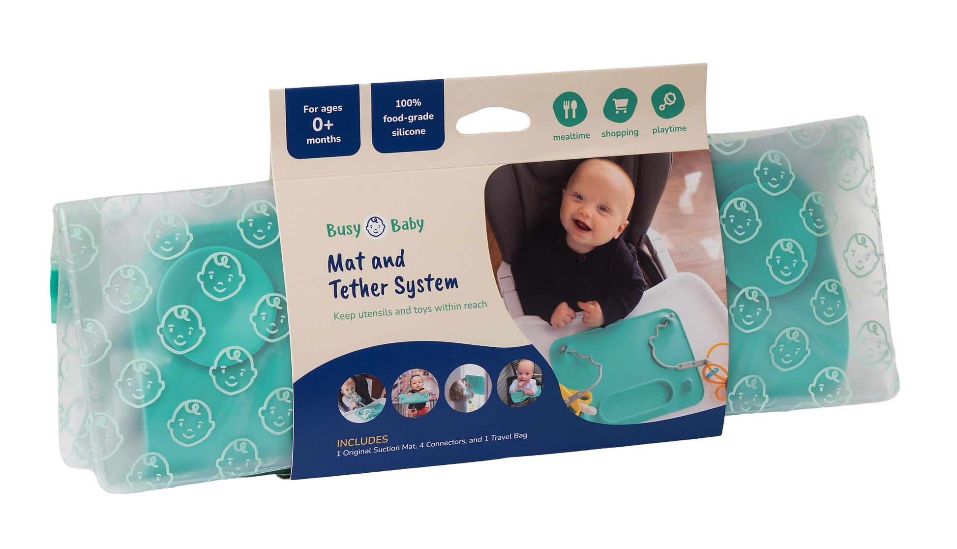 Original Mat with Toy Straps front view