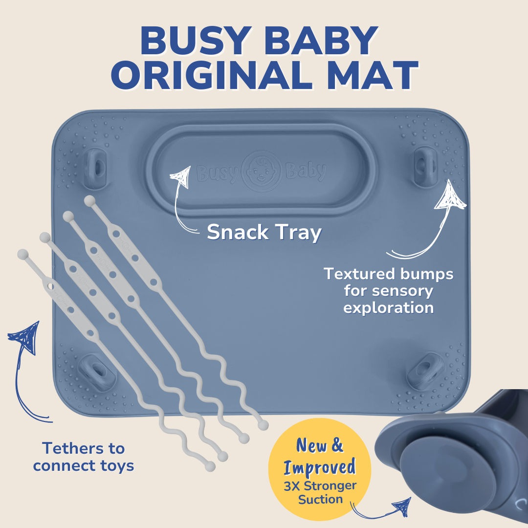 Original Mat with Toy Straps mat back view