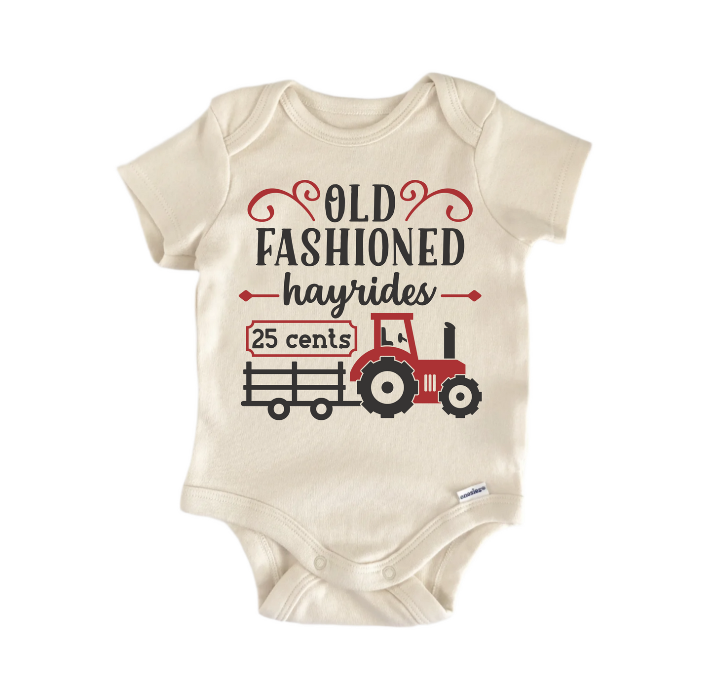 Old Fashioned Hayrides Newborn Baby Onesie® Onesie®