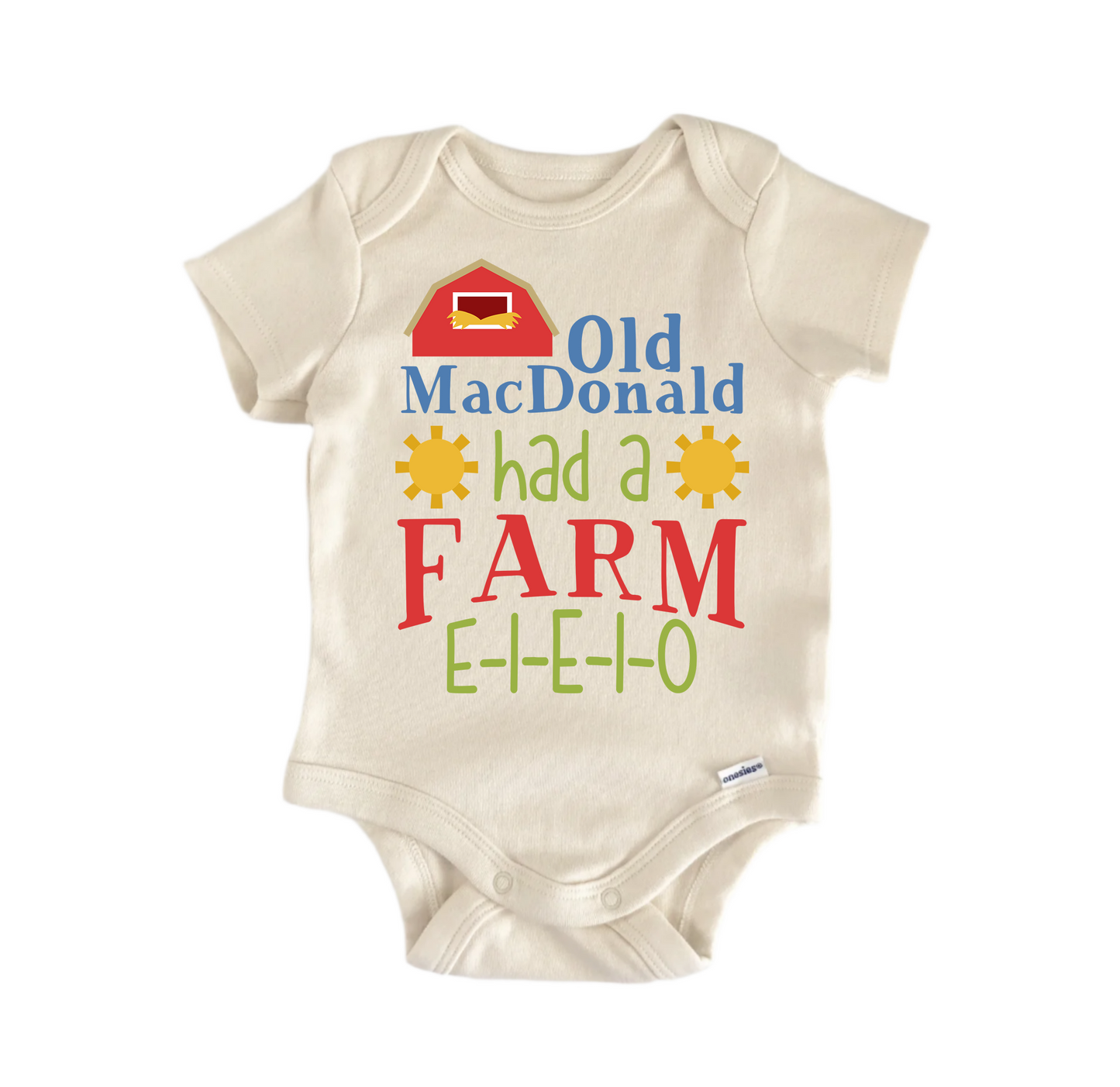 Old Macdonald Had Farm Newborn Baby Onesie® Onesie®