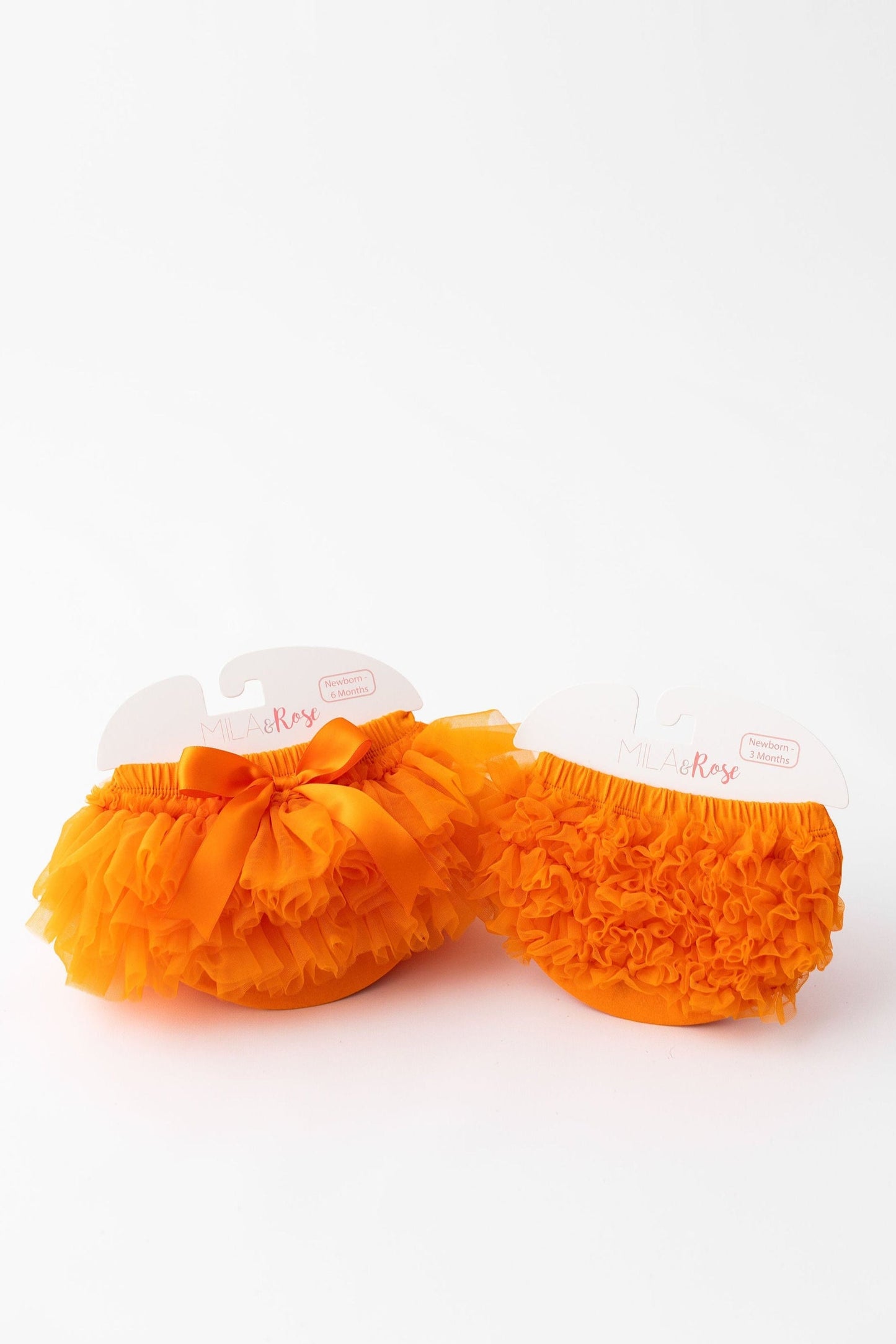Orange Ruffle Bum Bloomer Ruffle Bloomer - detail view