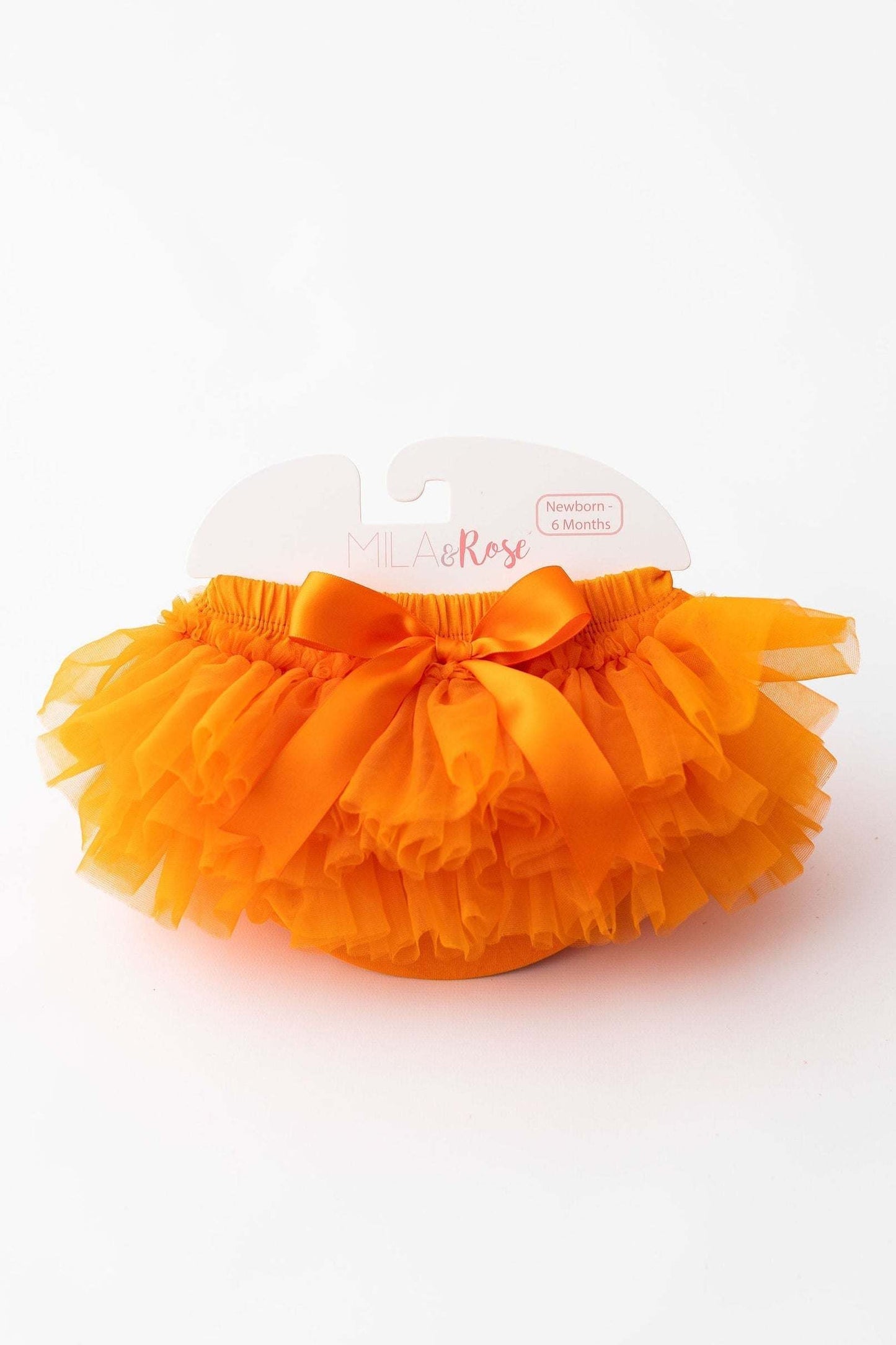 Orange Ruffle Tutu Bloomer - front view