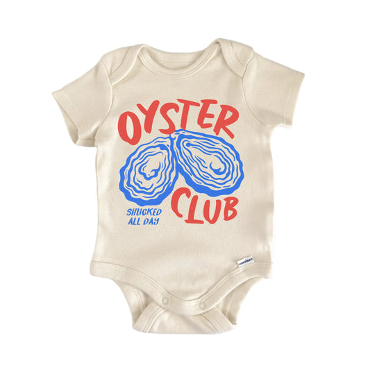 Oyster Shuck Retro Boho Newborn Baby Onesie®
