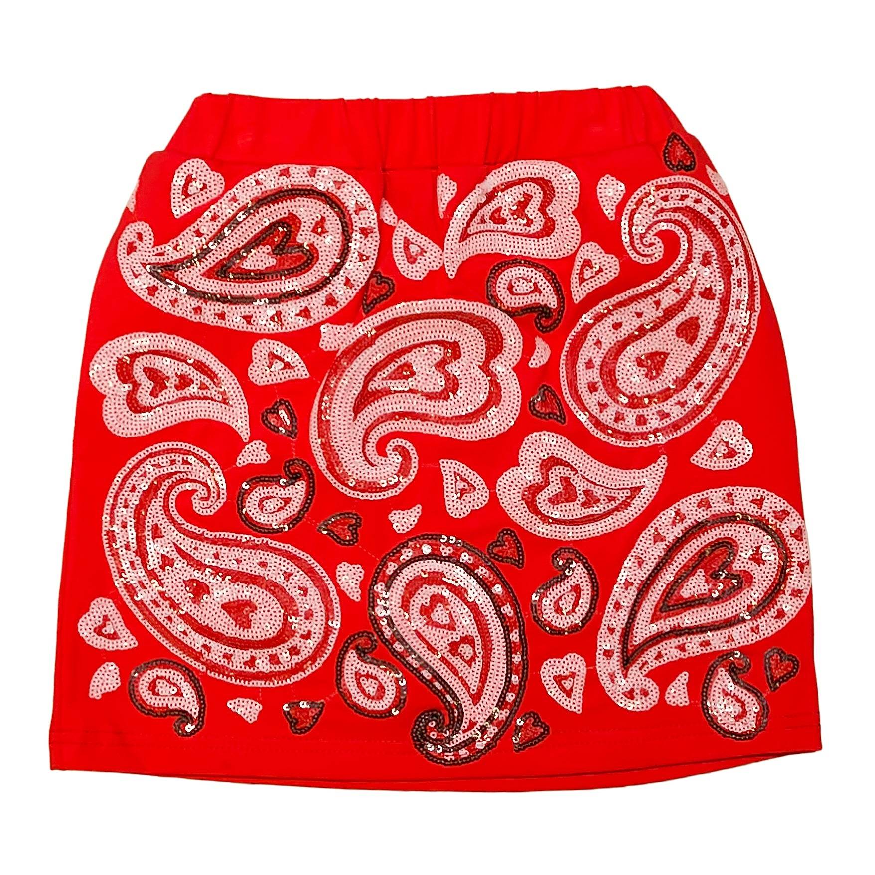 Paisley Skort, fabric and material close-up