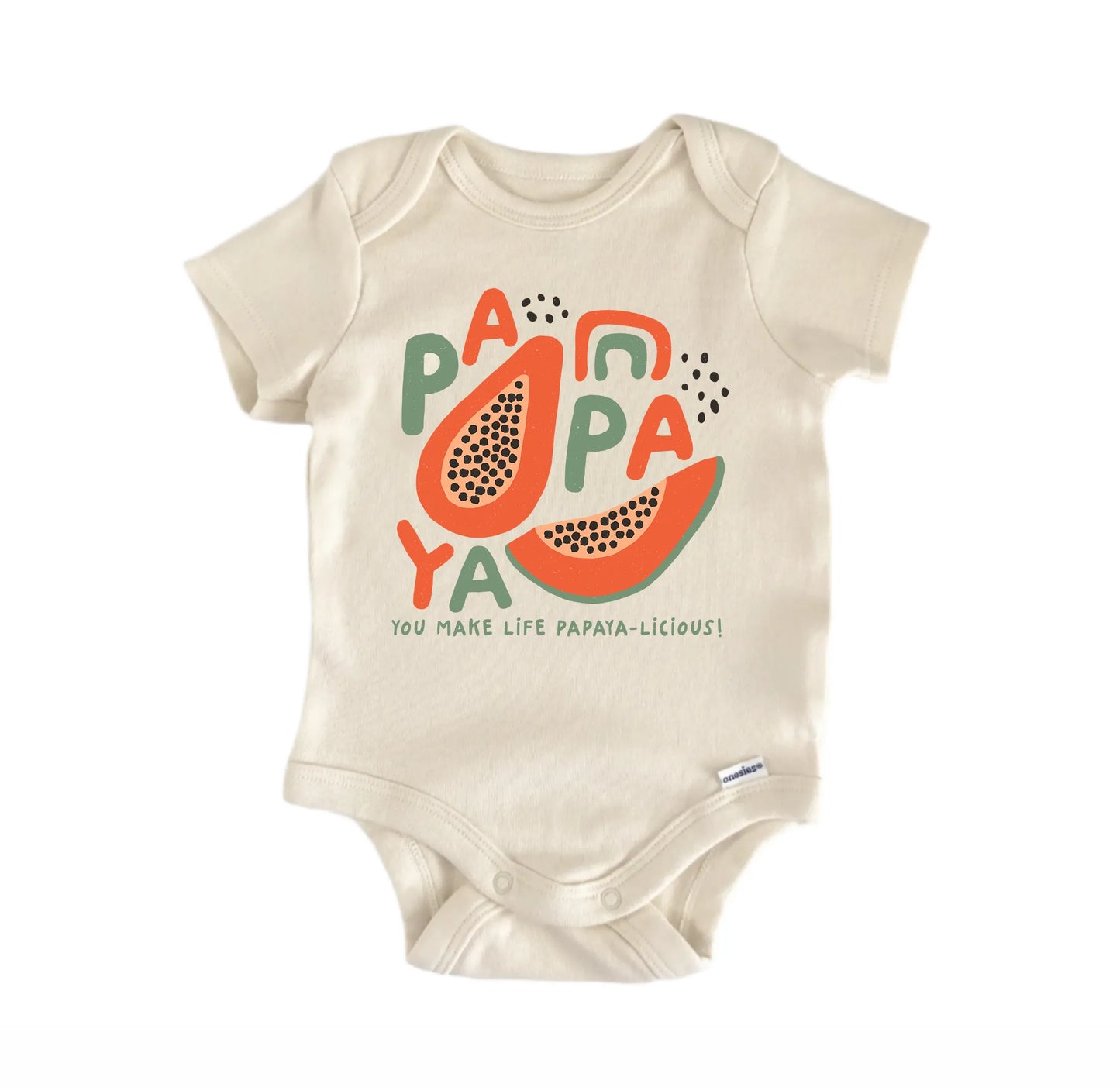 Papaya Fruit Retro Newborn Baby Onesie® Onesie®