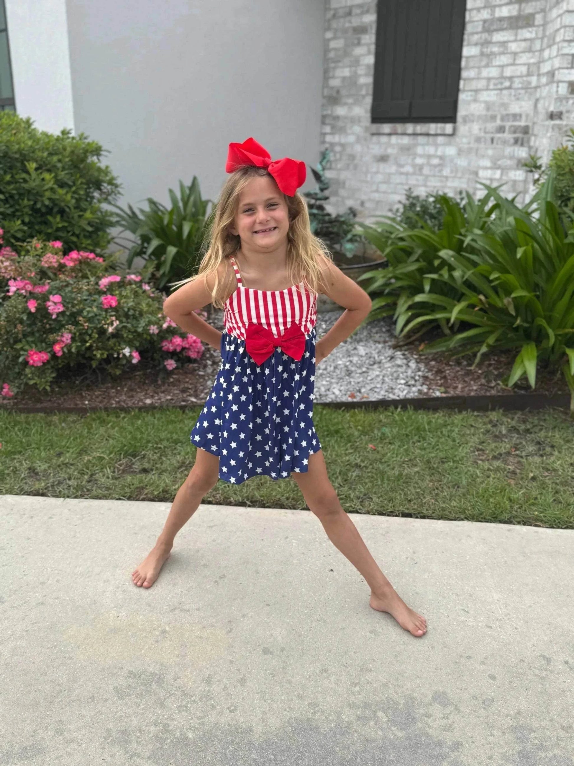 red white and blue girls dress Buy Red White Blue Girls Dress Polka Dot Dress Party Birthday Holiday Pageant Interview Cocktail Dress Fun Fashion Casual Girl Dress RWB Wear Online in India