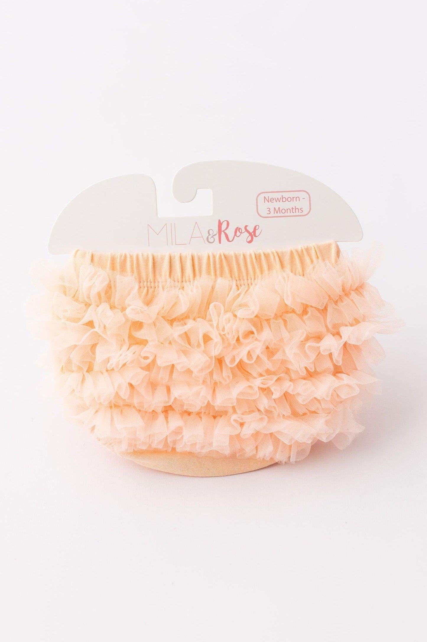 Peach Ruffle Bum Bloomer Ruffle Bloomer - front view