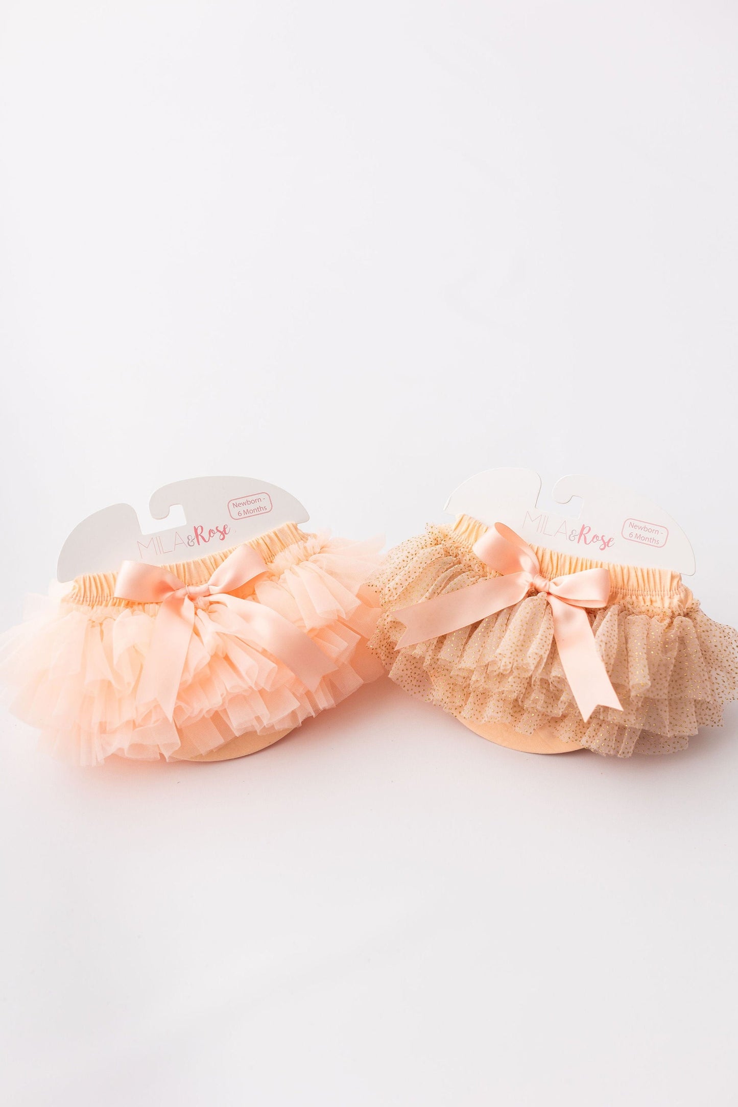 Peach tutu bloomer ruffle detail view