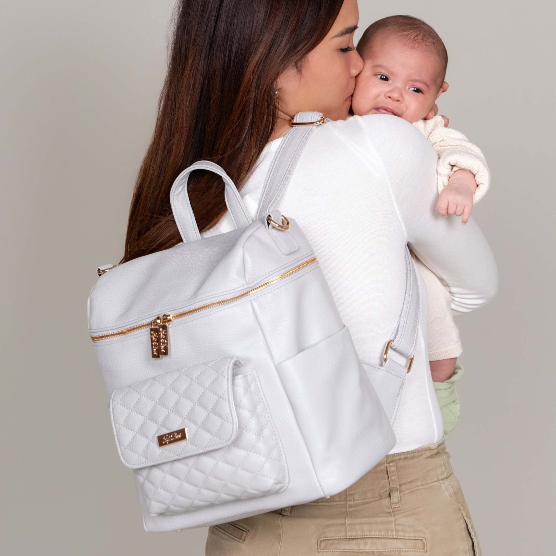Petit Monaco Diaper Bag | Stone Grey