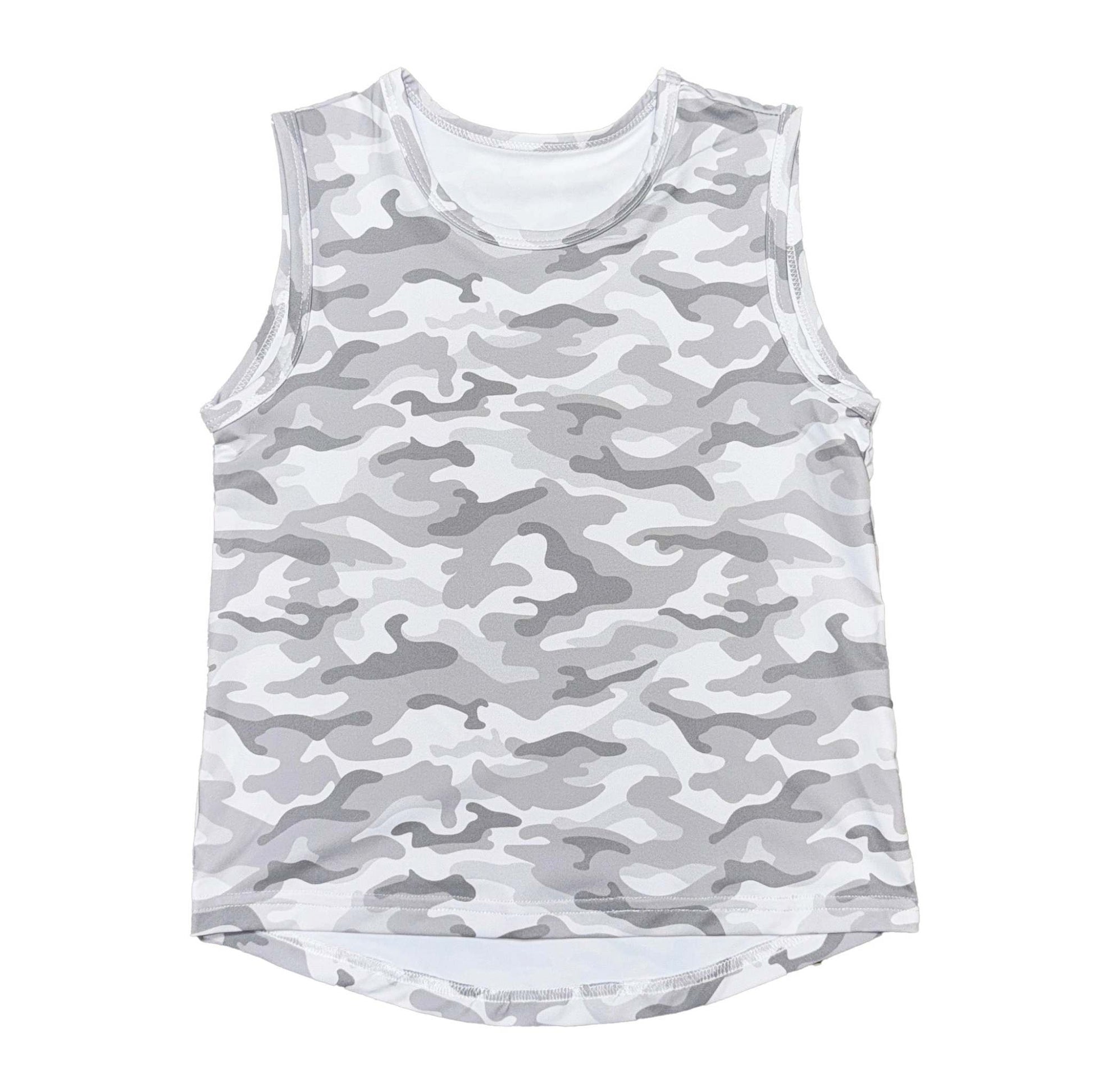 Camo High Low Tank, front view
