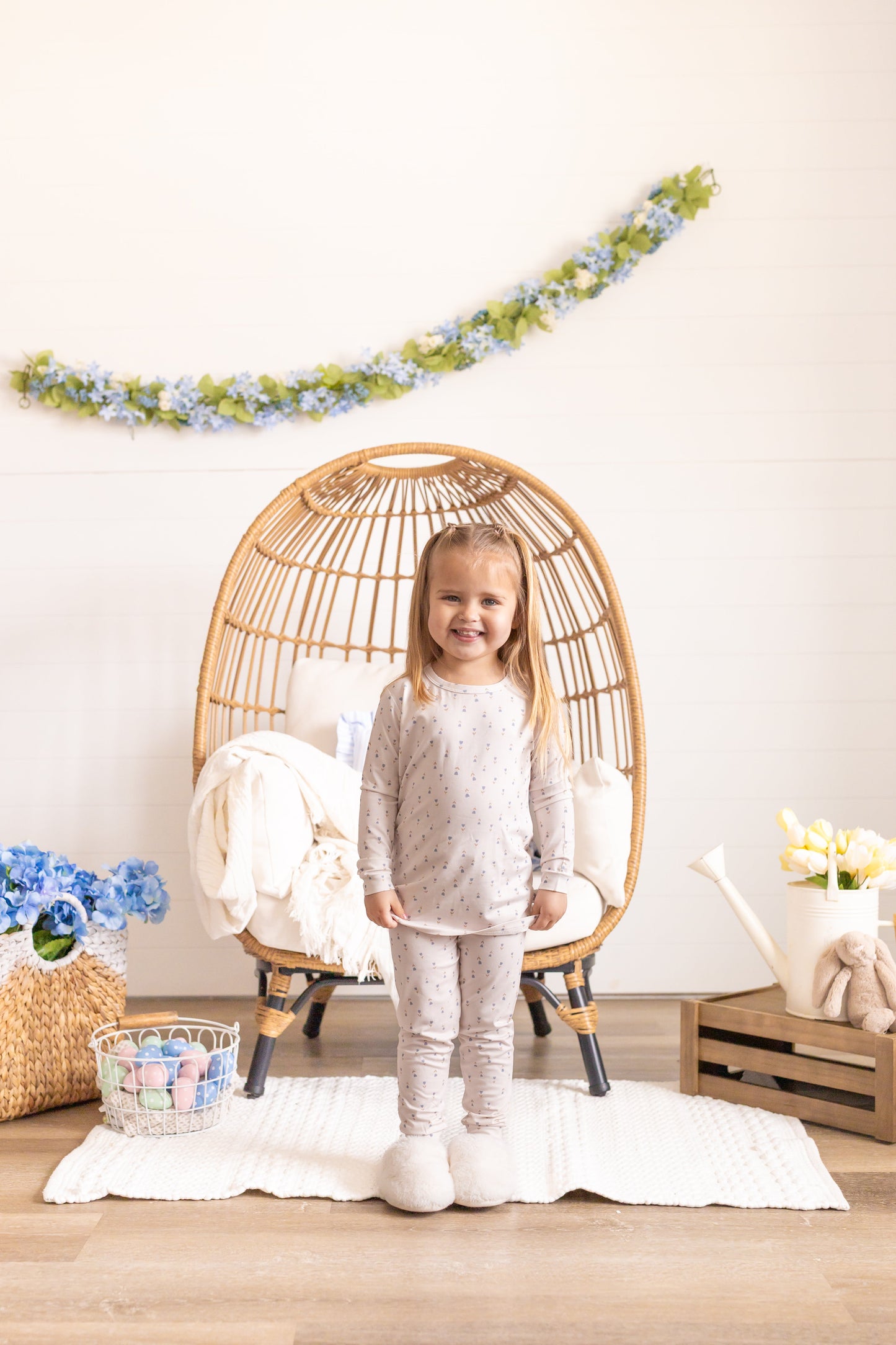 Tiny Tulips 2pc Bamboo Pajamas