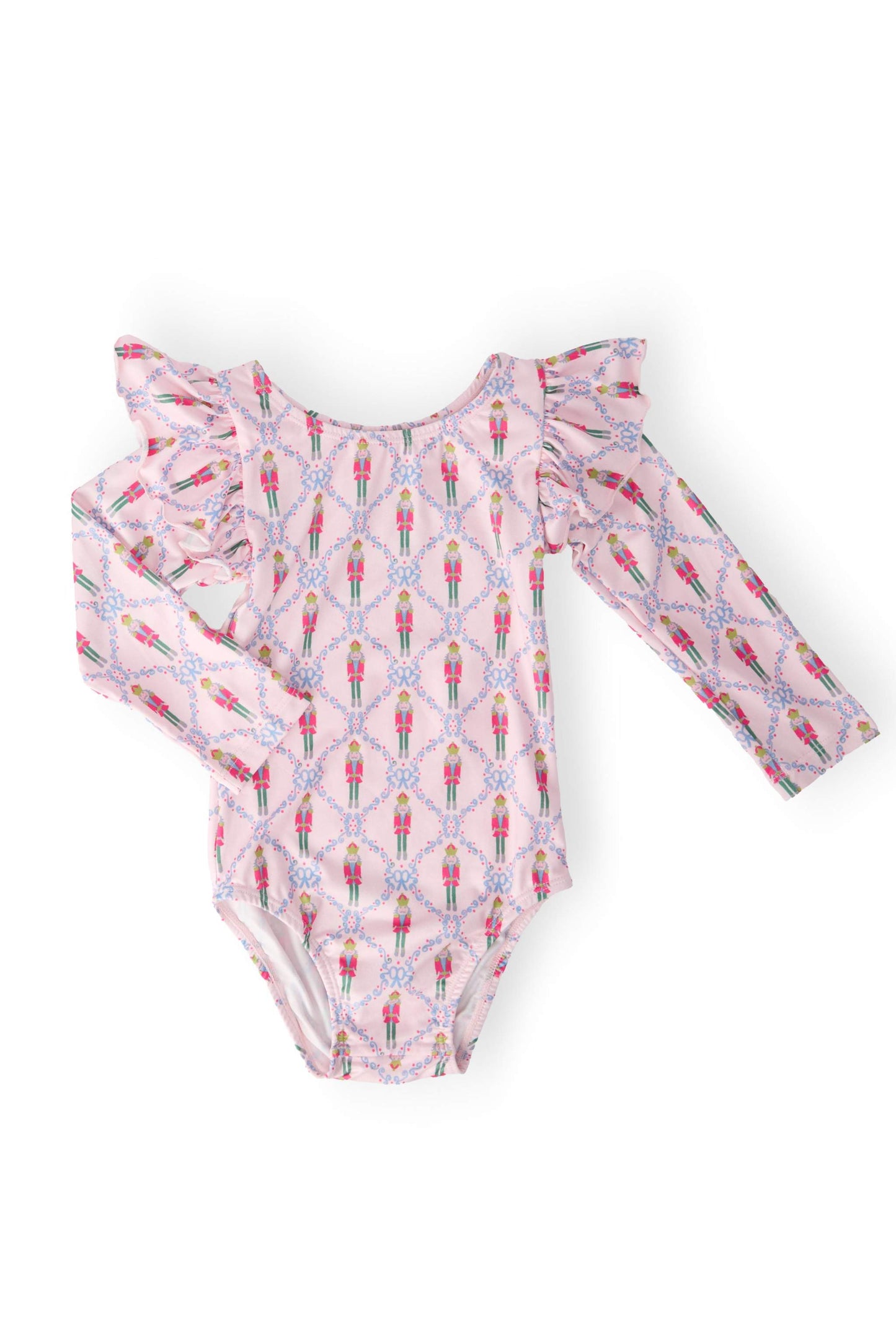 Pink Nutcracker L/S Flutter Sleeve Leotard