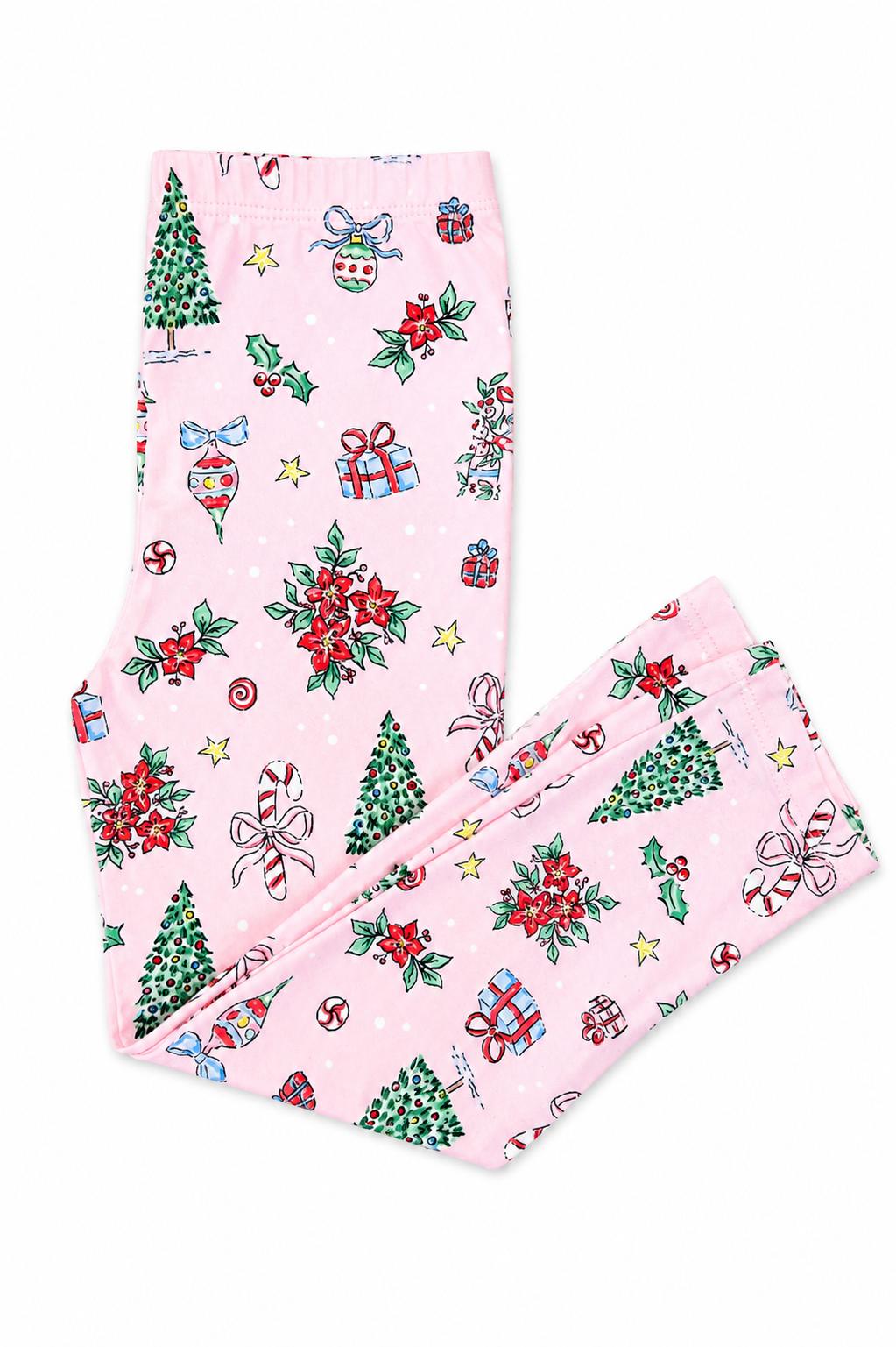 Pink Christmas Leggings