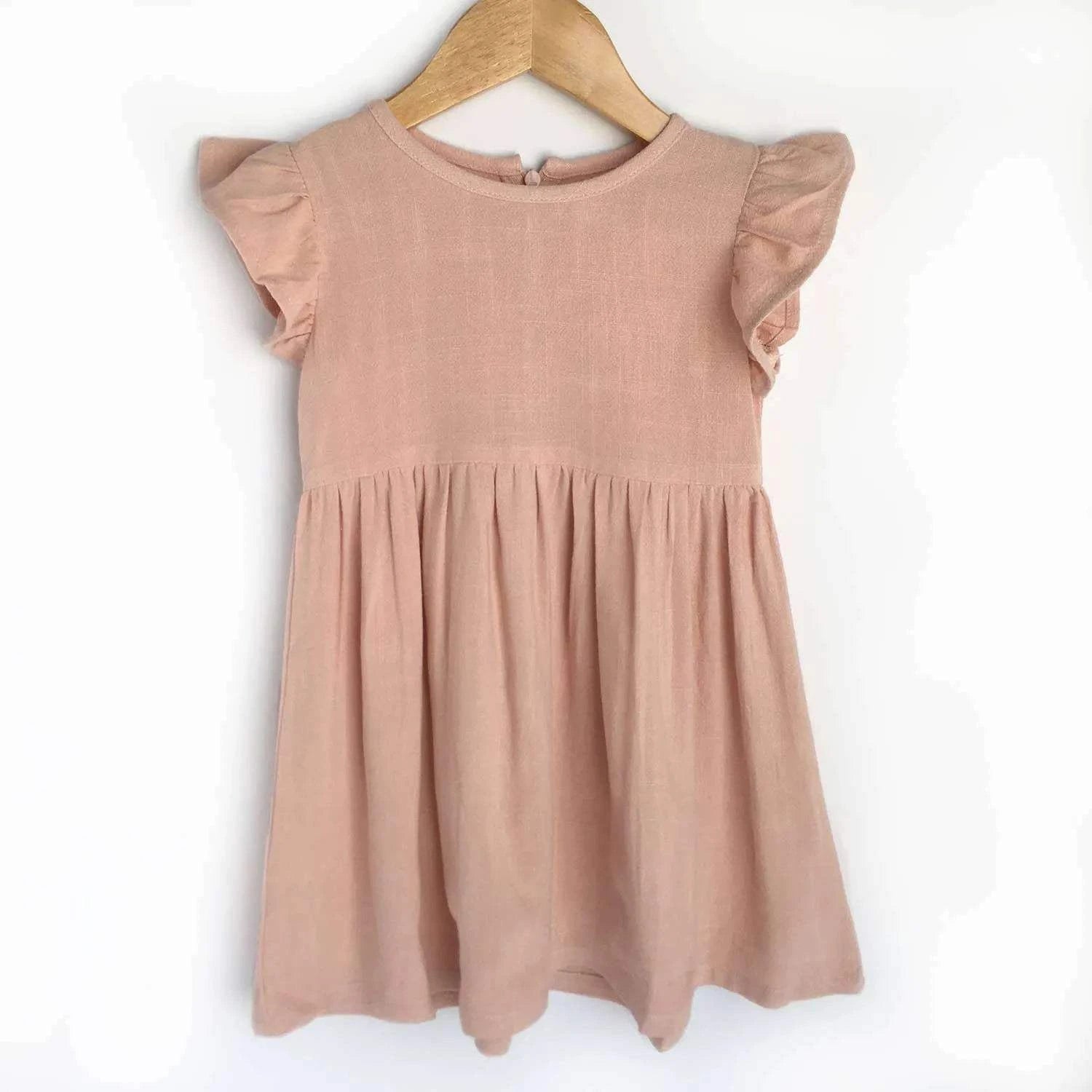Pink Linen Dress