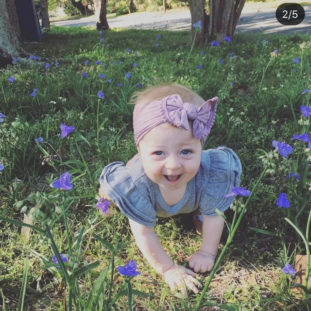 Pom Pom Nylon Baby Headband