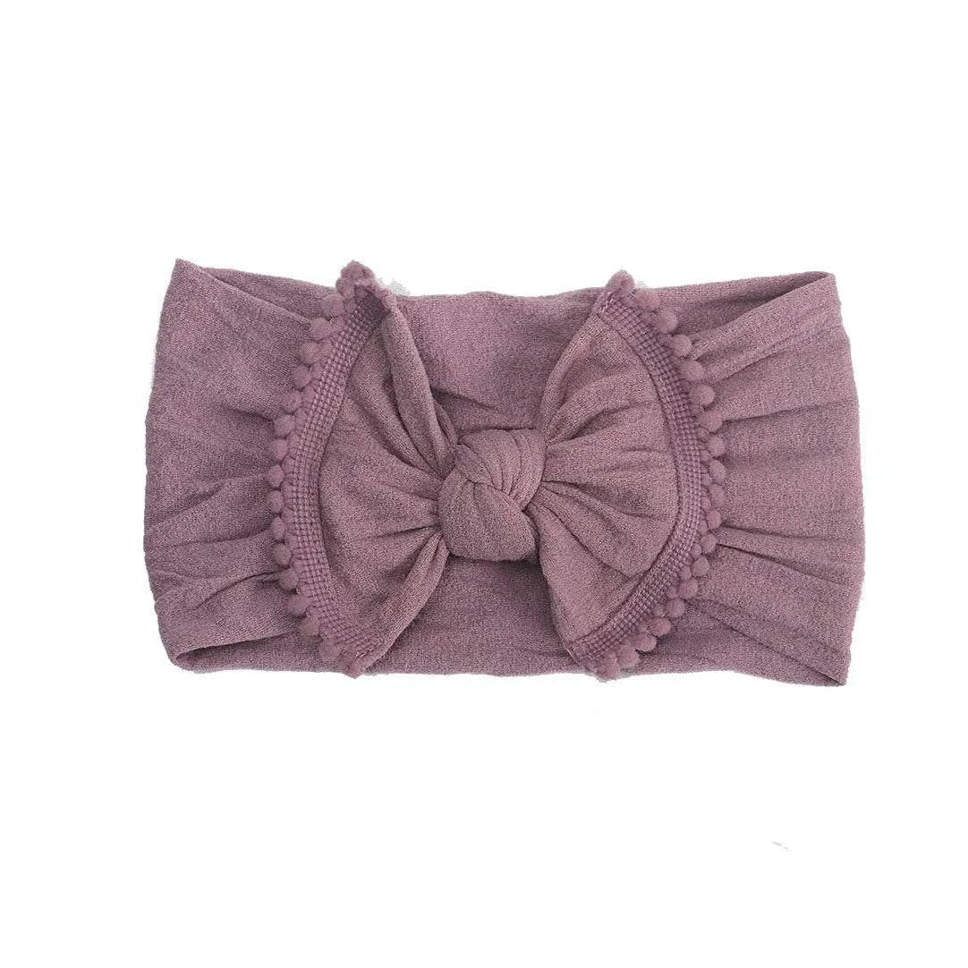 Pom Pom Nylon Baby Headband
