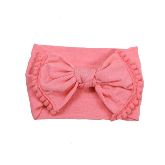 Pom Pom Nylon Baby Headband