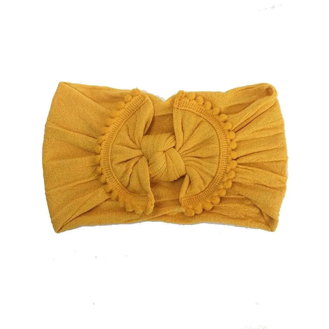 Pom Pom Nylon Baby Headband