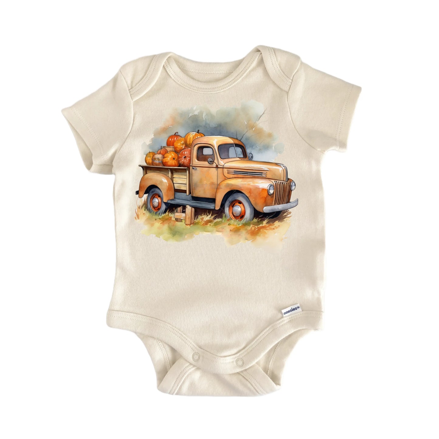 Pumpkin Patch Truck Newborn Baby Onesie® Onesie®