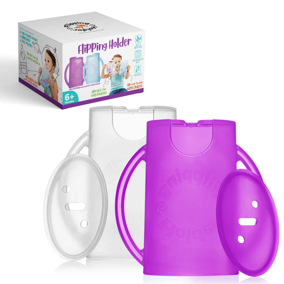 Purple and white Flipping Holder two pack