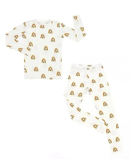 Rainbow Bamboo Toddler Pajamas