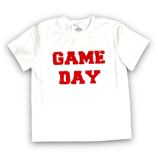 Red and White Flip Sequin Shirt Kids