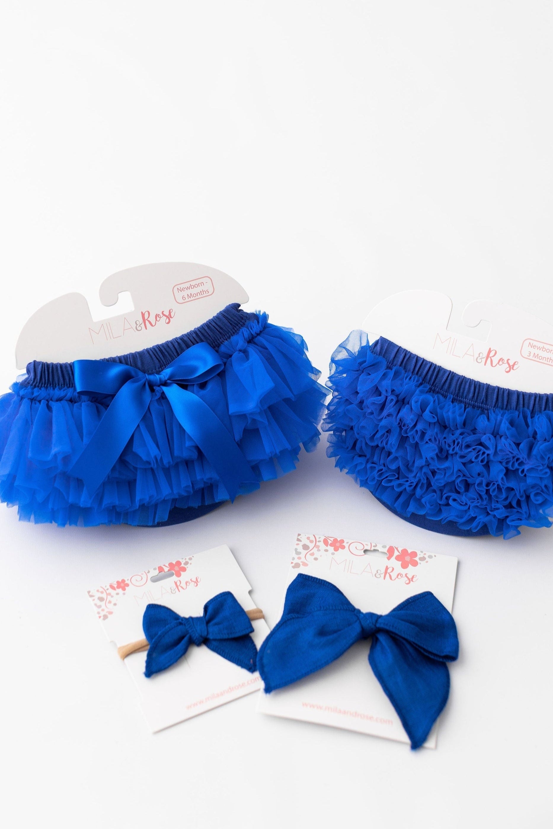 Royal Blue Ruffle Bum Bloomer Ruffle Bloomer - detail view