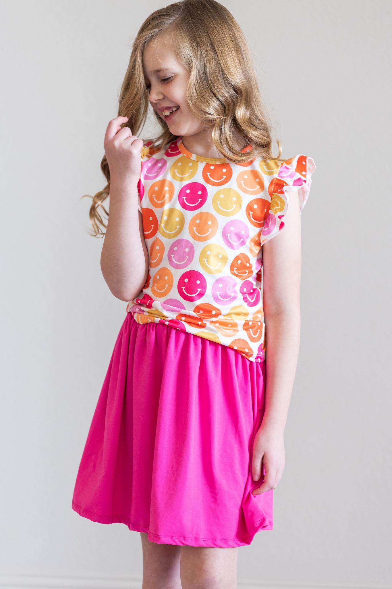 SALE Don't Worry, Be Hippy S/S Ruffle Tee