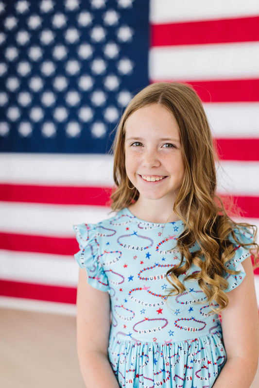 SALE Miss Americana (Mila's Version) Flutter Sleeve Twirl Dress