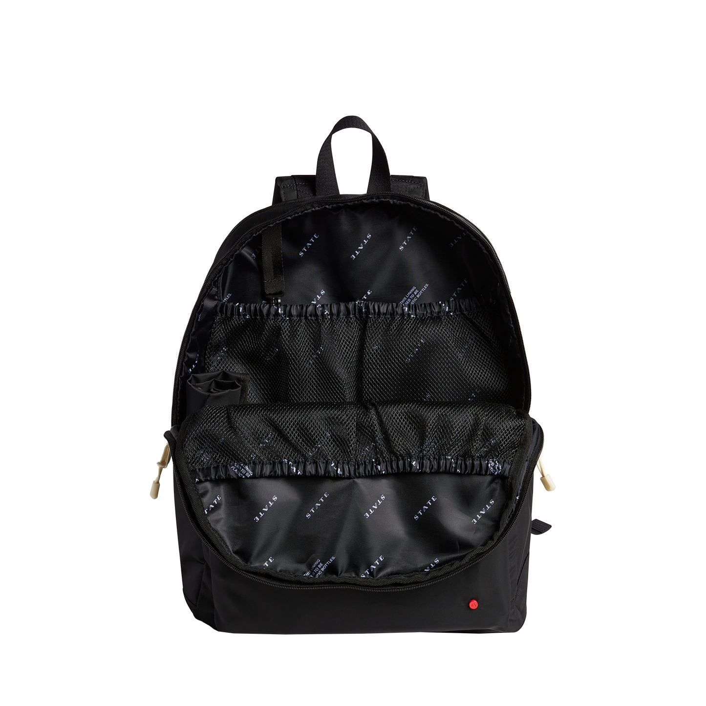 Lorimer Diaper Bag in Black, on stroller