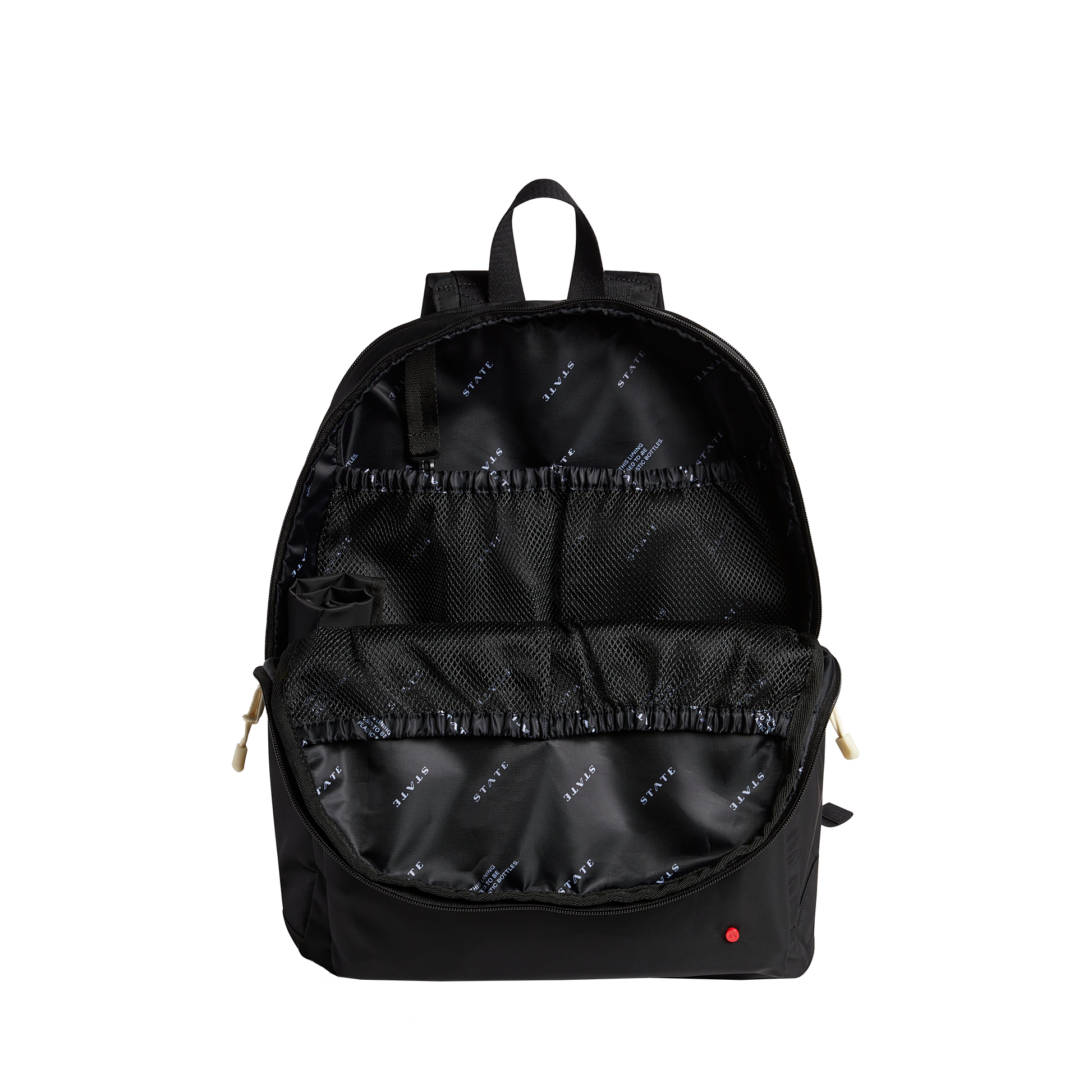 Lorimer Diaper Bag in Black, on stroller