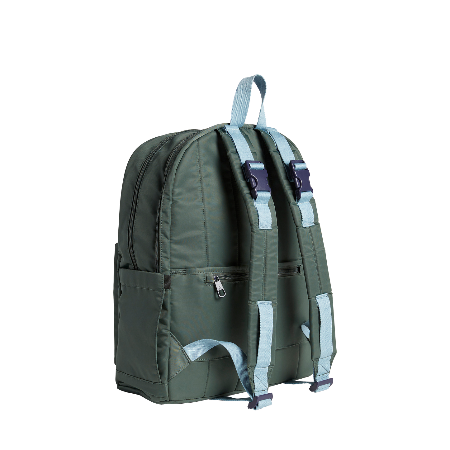 Lorimer Diaper Bag in Olive, hardware detail