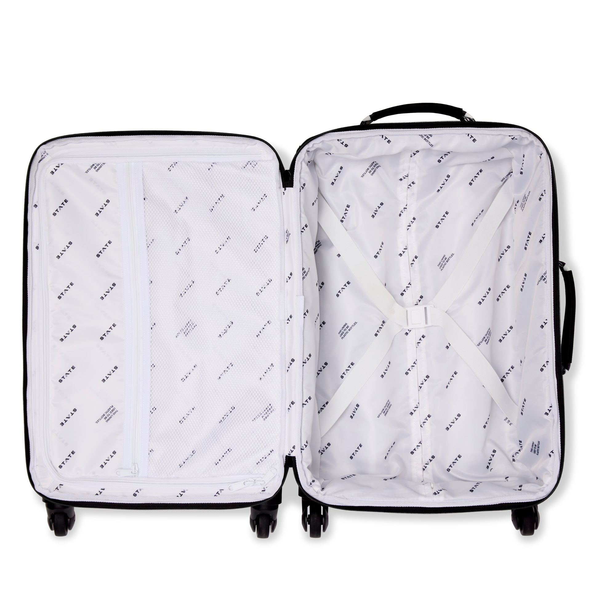 Logan Carry-On Suitcase in Bolt, back view