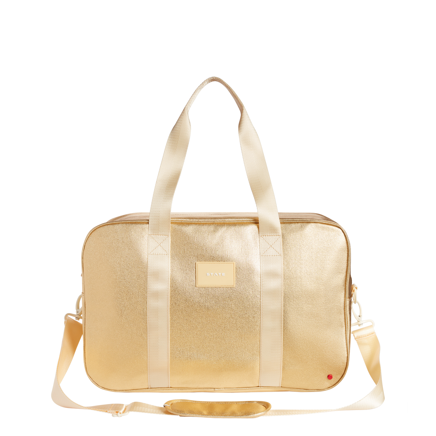 Rockaway Duffle in Gold, front view