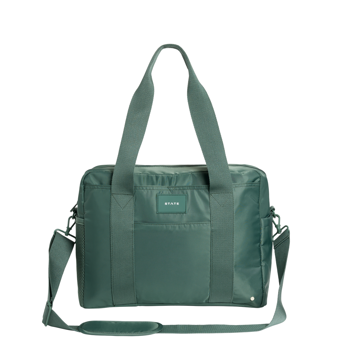 Jordan Diaper Tote in Olive, front view