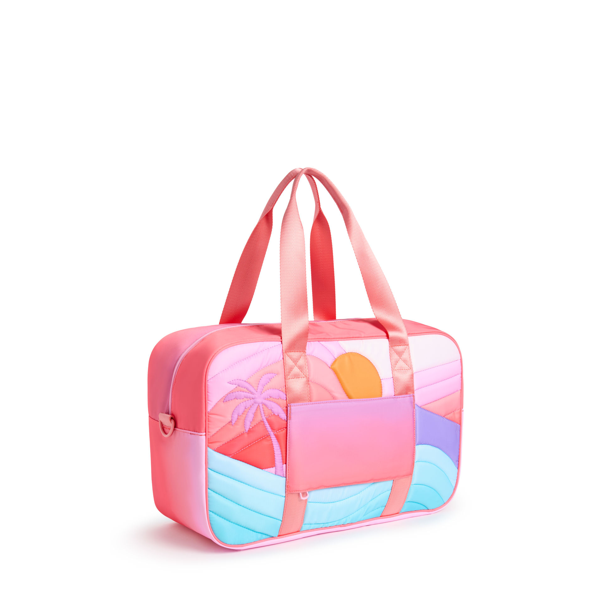 Rockaway Duffle in Sunset, side detail