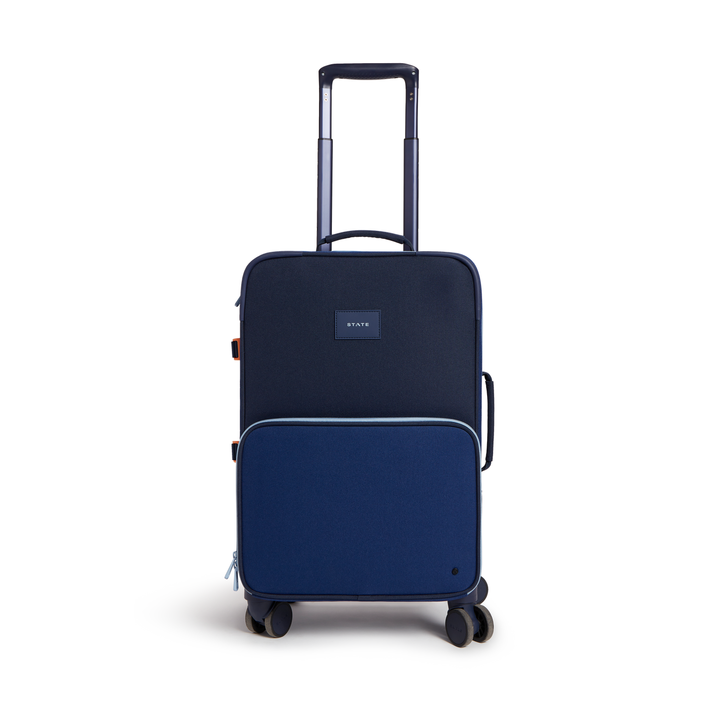 Logan Carry-On Suitcase in Navy, front view