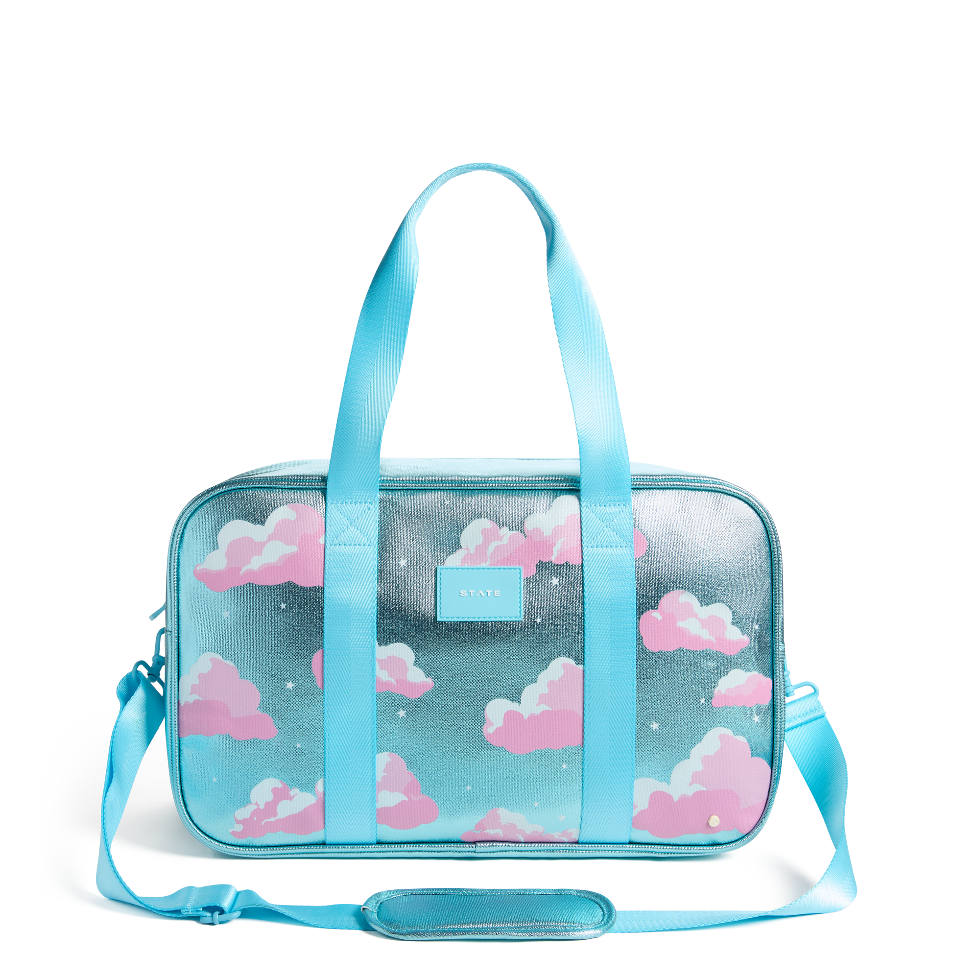 Rockaway Duffle in Clouds, front view