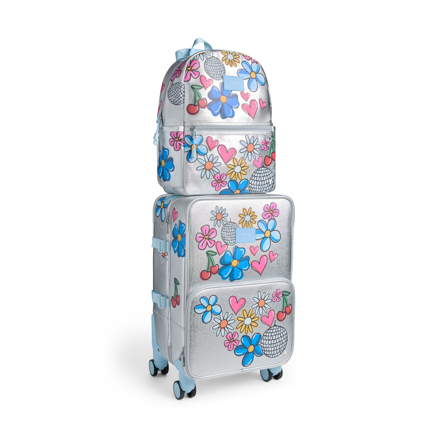 Logan Carry-On Suitcase in Graffiti, print close-up