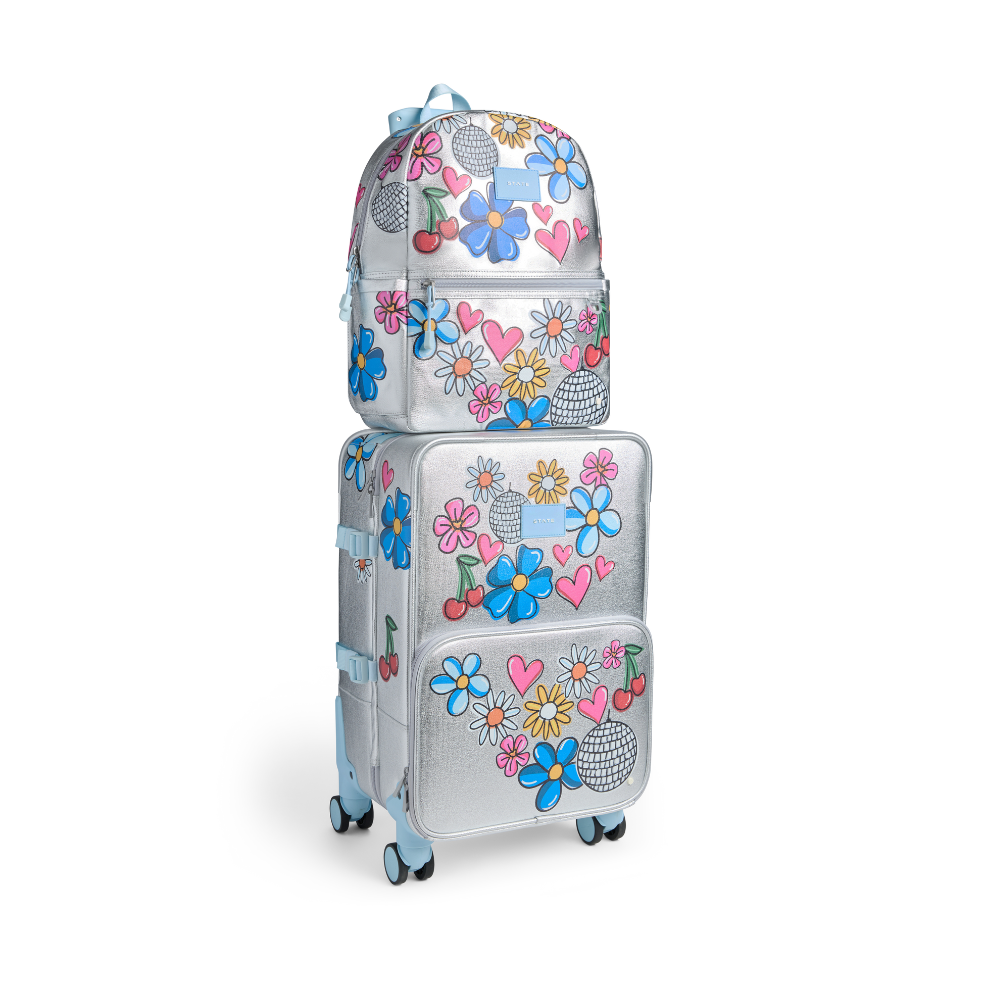 Logan Carry-On Suitcase in Graffiti, print close-up